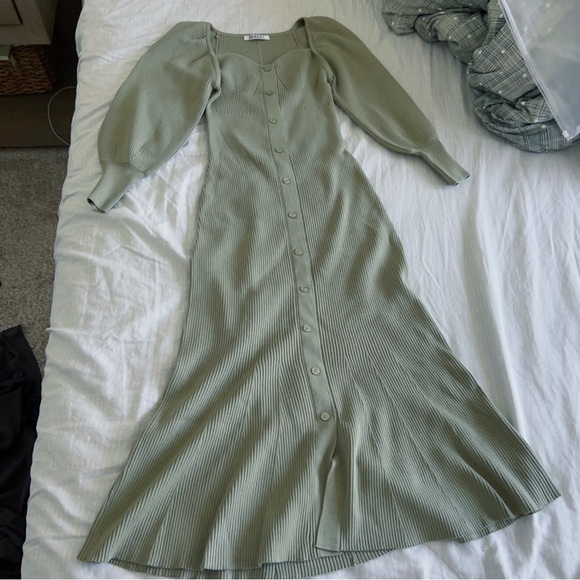 Snidel Women's SusTaina Button Front Knit Dress - Picture 9 of 10